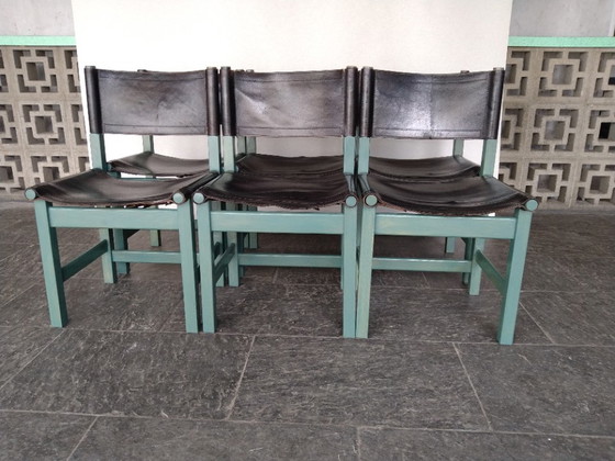 Image 1 of 6X Vintage Dining Table Chairs