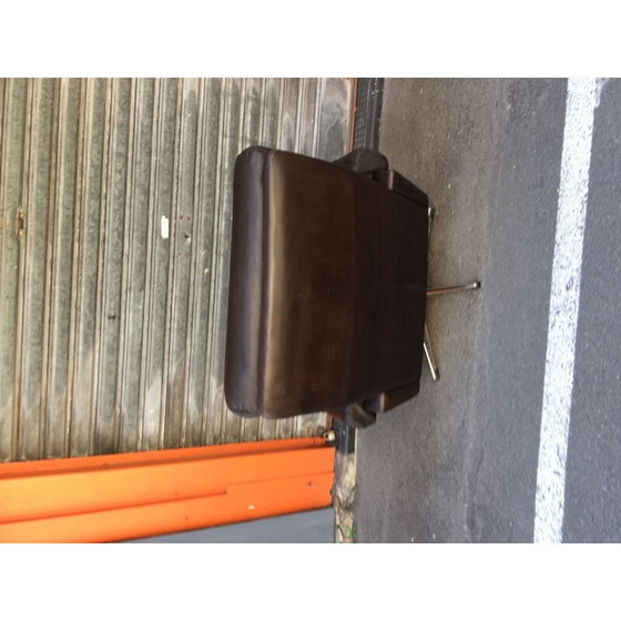 Image 1 of Vintage leather swivel chair, 1960