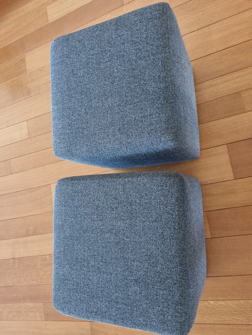 2X Passe Partout Gray Pouf