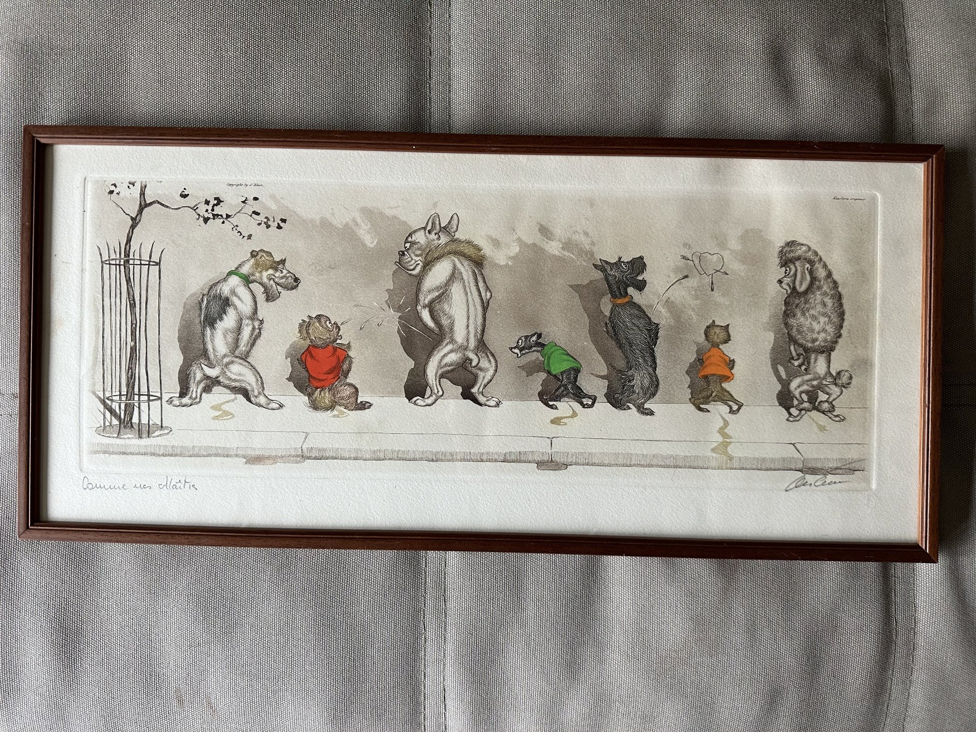 Yahoo!オークション ボリスオクライン『Dirty Dogs』銅版画 真作