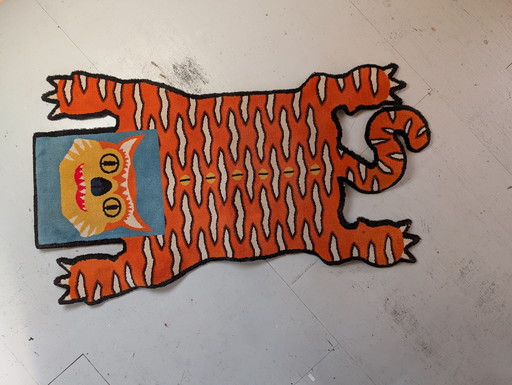 Walter Van Beirendonck Ikea Tiger Art Carpet Glödande