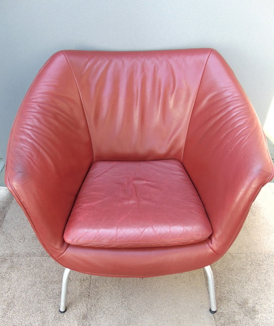 Image 1 of 1 Leather Armchair By Gerard Van Den Berg