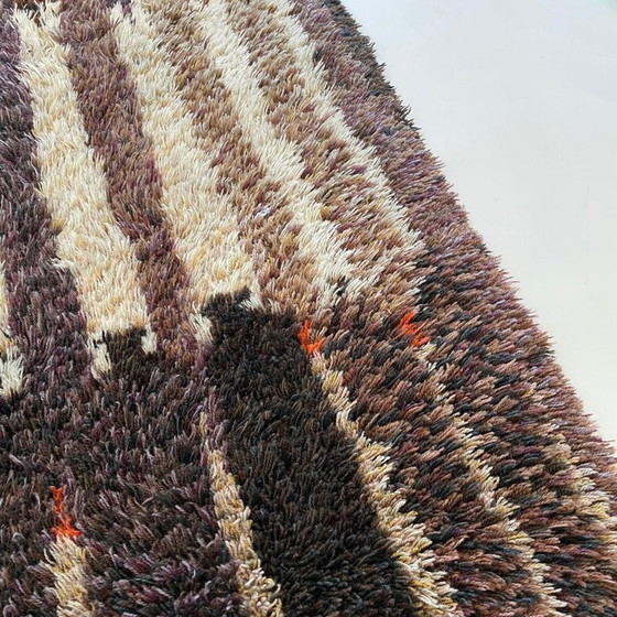 Image 1 of Vintage Scandinavian high pile Pop Art Rya rug, Sweden 1960s