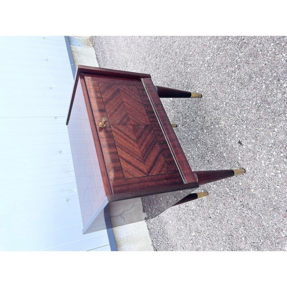 Image 1 of Comodino vintage in palissandro e ottone, 1960