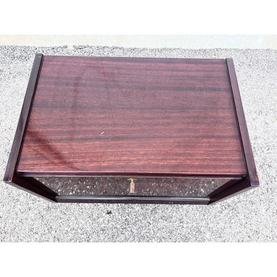 Image 1 of Comodino vintage in palissandro e ottone, 1960