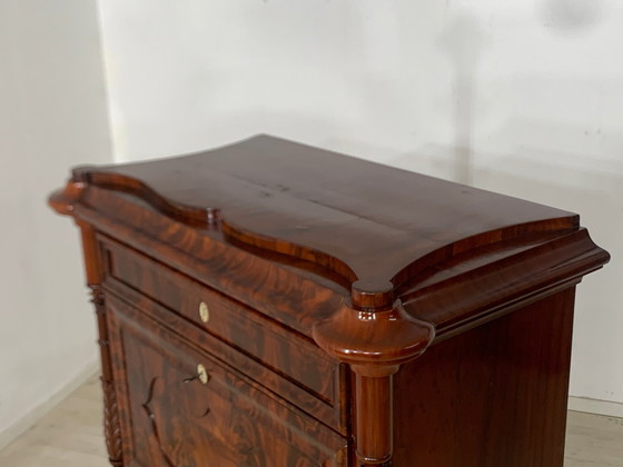 Image 1 of Louis philippe secretary cabinet office cabinet chest of drawers vintage