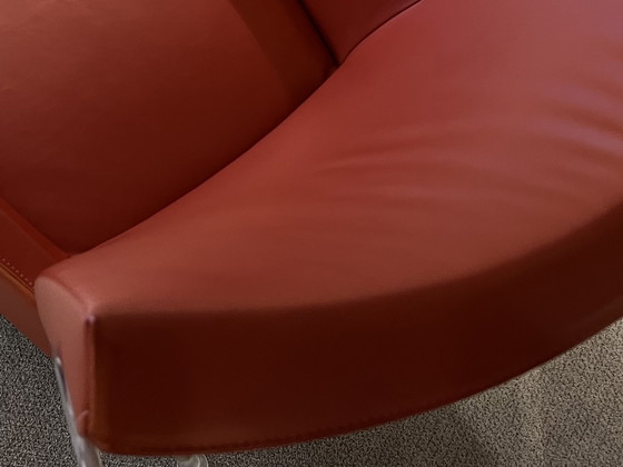 Image 1 of Montis Windy Armchair red leather chair