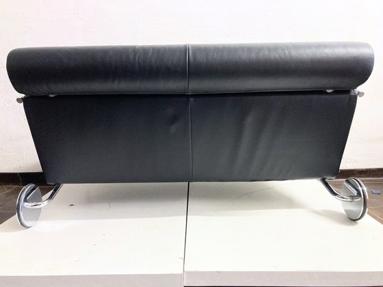 Image 1 of Cor cycle two-seater leather sofa postmodern design Peter Maly 80s 90s