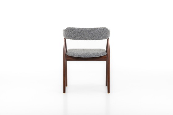 Image 1 of Sedie da pranzo vintage in grigio bouclé, anni '60, set da 6