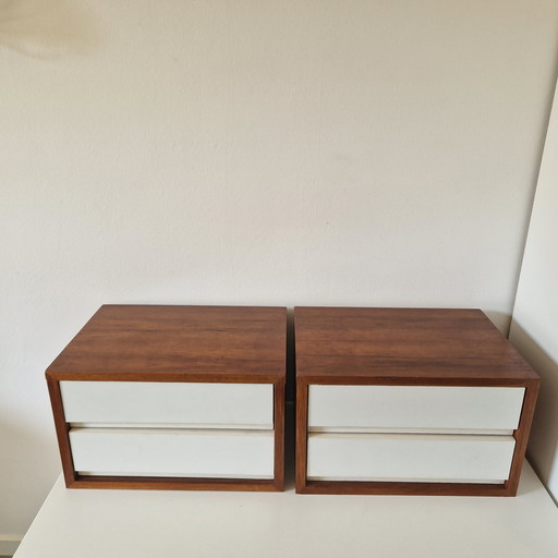 2 Vintage Floating Nightstands