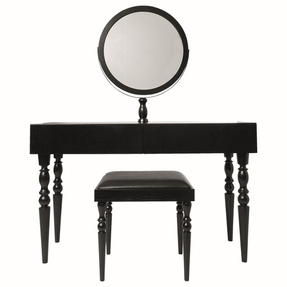 Image 1 of Marks & Spencer Mona Vanity Dressing Table Set: Dressing Table, Mirror & Stool