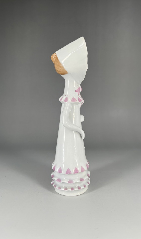 Image 1 of Girl with umbrella Aquincum Budapest porcelain Hungary