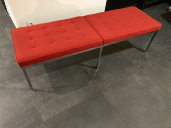 Image 1 of Florence Knoll Bench Red