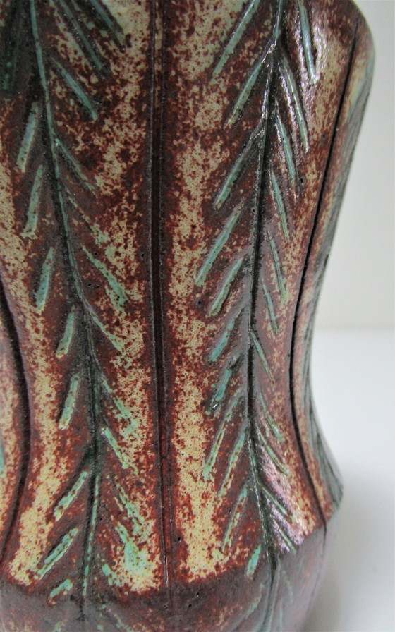 Image 1 of Vase Accolay Ceramic Plant design Signed