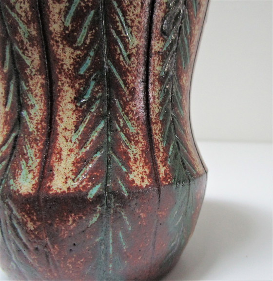 Image 1 of Vase Accolay Ceramic Plant design Signed