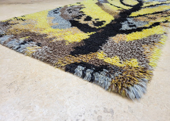 Image 1 of Tappeto decorativo in lana annodato a mano vintage