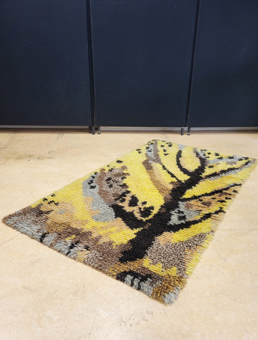 Vintage Hand Knotted Decorative Wool Rug