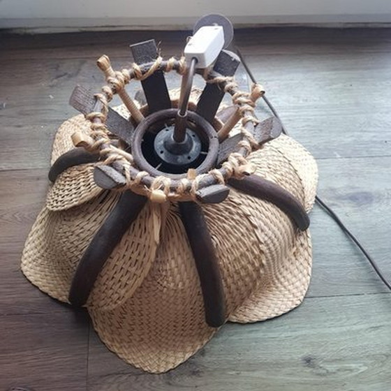 Image 1 of Ceiling Lamp In Wicker And Rattan