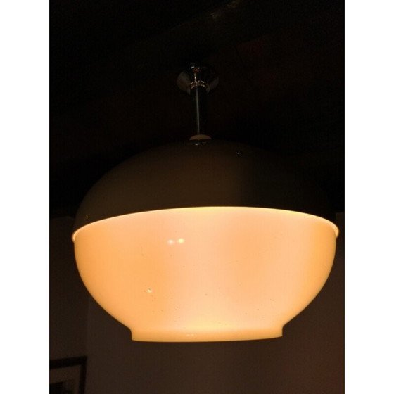 Image 1 of Vintage pendant lamp in yellow plastic, 1970