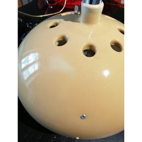 Image 1 of Vintage pendant lamp in yellow plastic, 1970