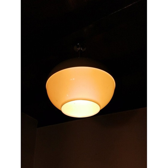 Image 1 of Vintage pendant lamp in yellow plastic, 1970