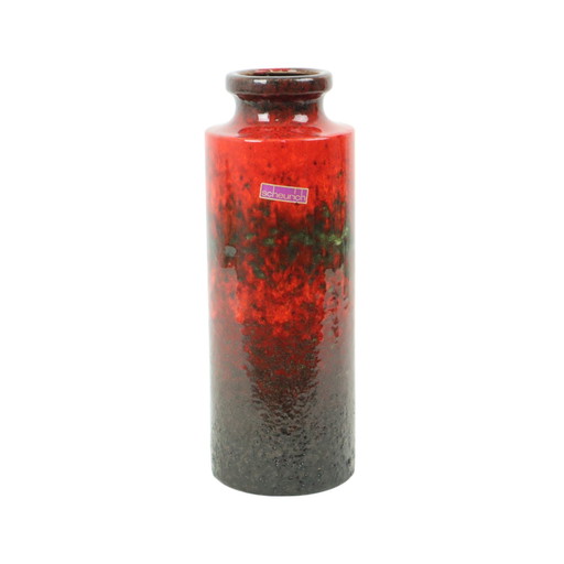 Red Fat Lava Vase Scheurich