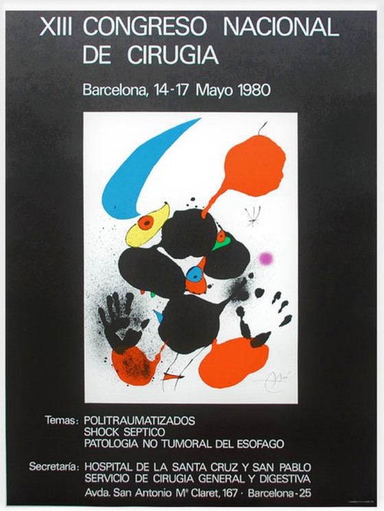 Image 1 of Joan Miro --Congreso National From 1980 (Very Rare)