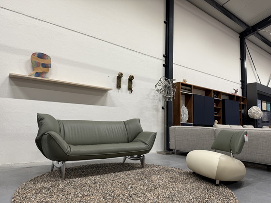 Image 1 of Leolux Tango 3 Seater Sofa Senso Olivier Leather