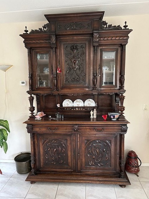 Antique Buffet Cabinet Henry Ii