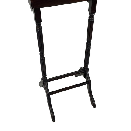 Image 1 of Dressboy / Valet Stand - Made In England - Two Drawers And Elegantly Shaped Wooden Frame