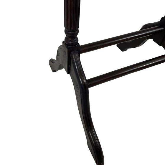 Image 1 of Dressboy / Valet Stand - Made In England - Two Drawers And Elegantly Shaped Wooden Frame