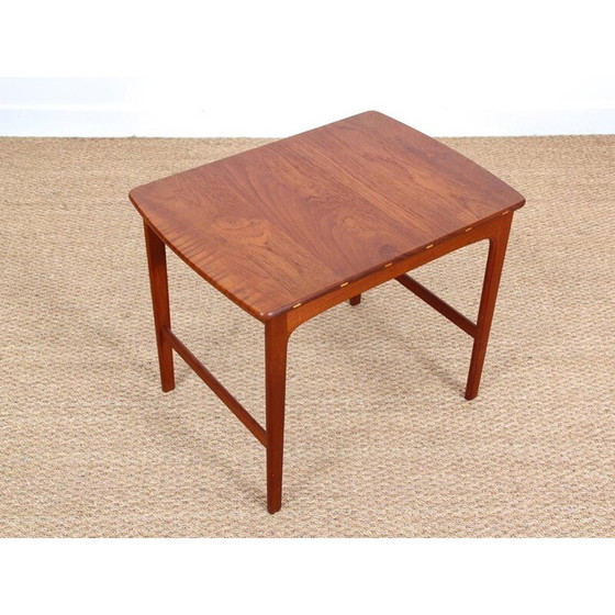 Image 1 of Scandinavian vintage side table in solid teak by Yngvar Sandström, Sweden 1960