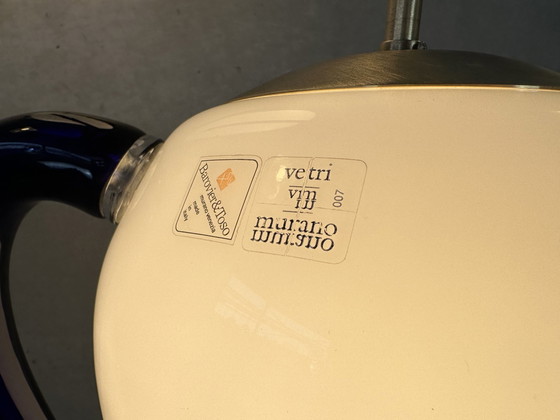 Image 1 of 2x Vintage 'Venexiana' pendant lamp - Barovier & Toso - Murano