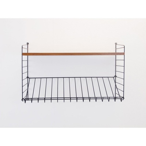 Image 1 of Vintage shelf for Nisse String in teak and metal 1950