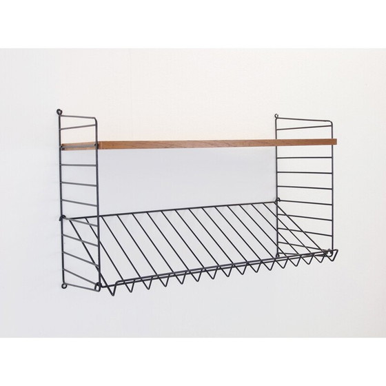 Image 1 of Vintage shelf for Nisse String in teak and metal 1950
