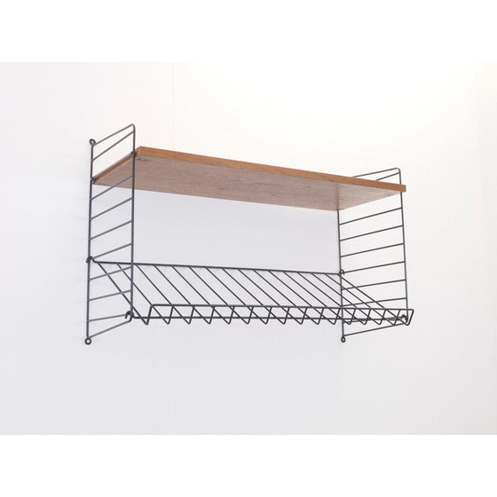 Image 1 of Vintage shelf for Nisse String in teak and metal 1950