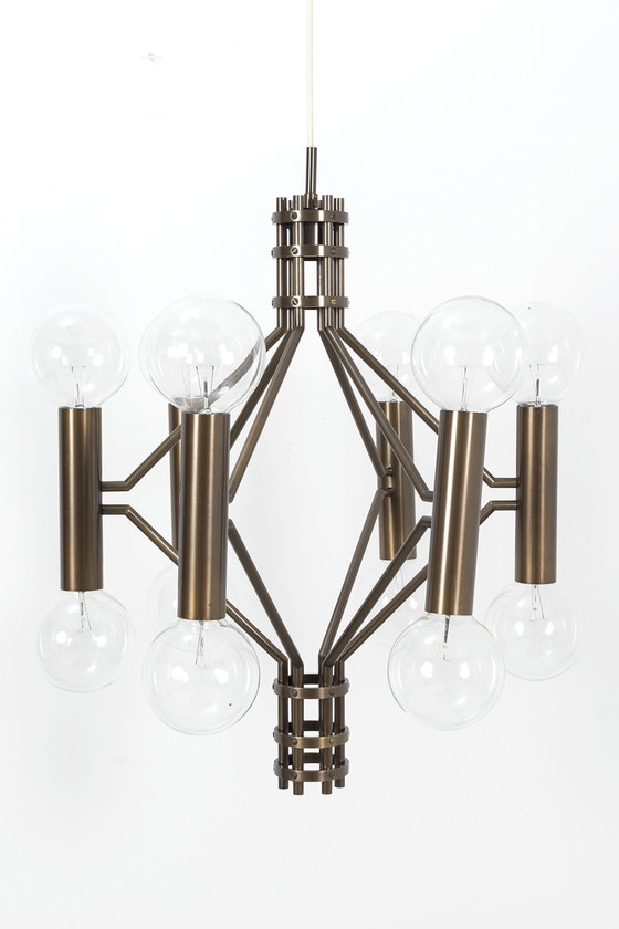 Image 1 of Vintage brutalist hanging lamp