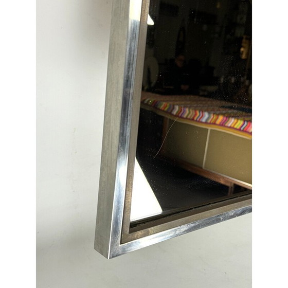 Image 1 of Specchio vintage in ottone e cromo di Romeo Rega, Italia 1970