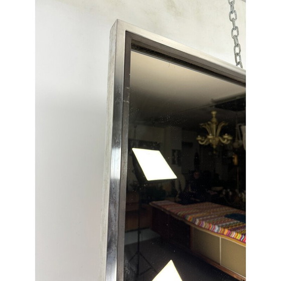 Image 1 of Specchio vintage in ottone e cromo di Romeo Rega, Italia 1970