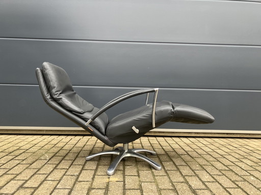 Durlet Dayton Relax, Dark Gray Leather, Adjustable Headrest