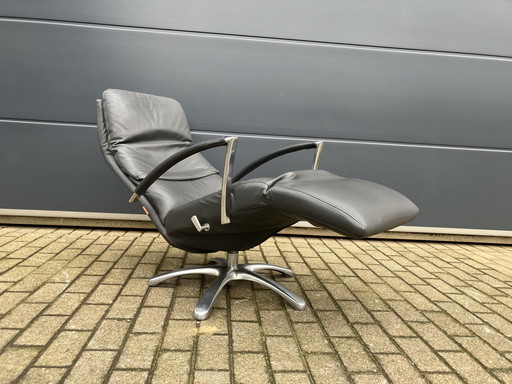 Durlet Dayton Relax, Dark Gray Leather, Adjustable Headrest