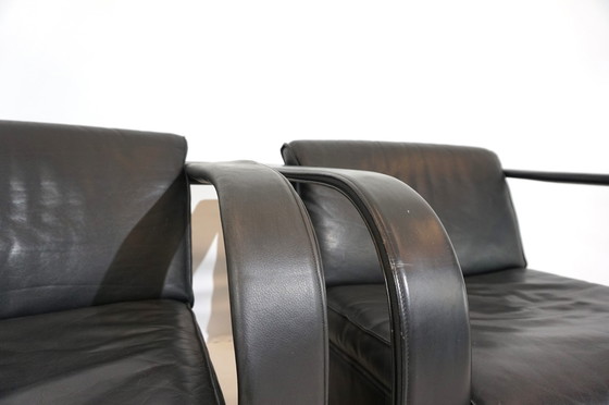 Image 1 of Otto Zapf Arcona set of 2 leather armchairs for Art Collection