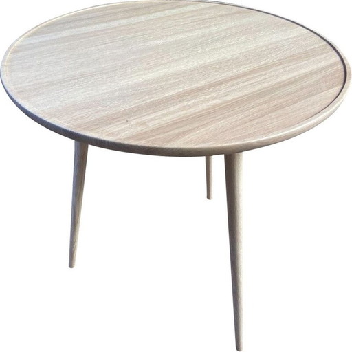 Vintage oakwood side table by Space Copenhagen for Mater, 2020