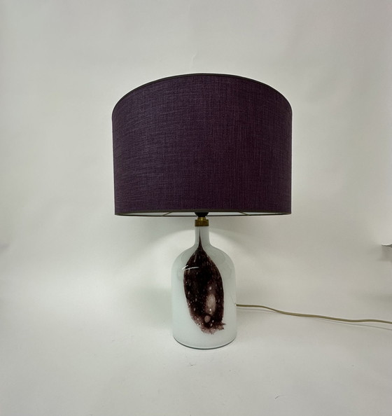 Image 1 of Holmegaard Symmetrisk glass table lamp by Michael Bang , 1970’s Denmark