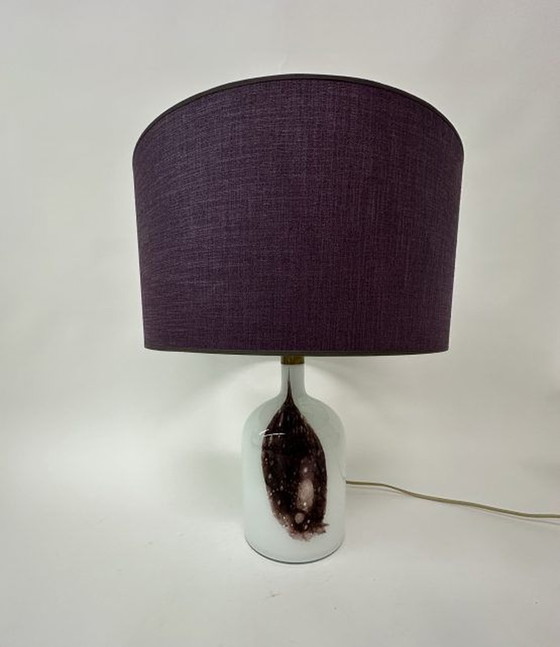 Image 1 of Holmegaard Symmetrisk glass table lamp by Michael Bang , 1970’s Denmark