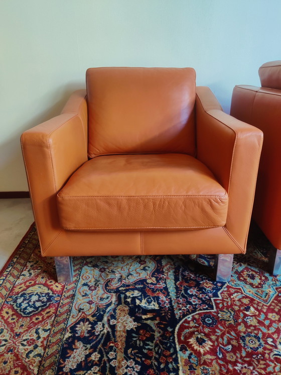 Image 1 of 2X Leolux Antonia Armchairs