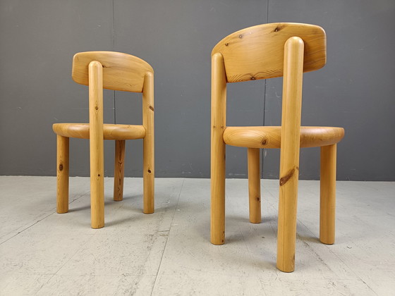 Image 1 of Rainer Daumiller Pine Wood Dining Chairs For Hirtshals Savvaerk - Set Of 4 - 1980S