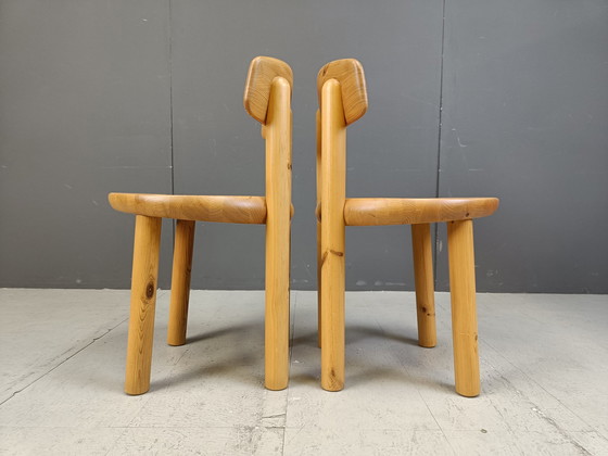 Image 1 of Rainer Daumiller Pine Wood Dining Chairs For Hirtshals Savvaerk - Set Of 4 - 1980S