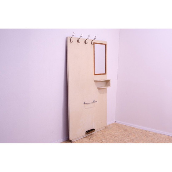 Image 1 of Vintage plywood and metal coat rack, Czechoslovakia 1930