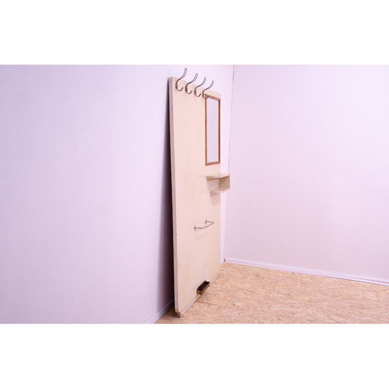 Image 1 of Vintage plywood and metal coat rack, Czechoslovakia 1930